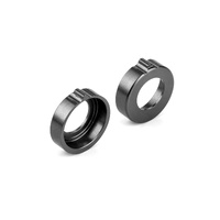 XRAY Aluminium Eccentric Hubs +1mm for Front and Rear Bulkheads  Pair