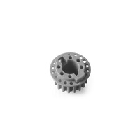 LOW FRICTION COMPOSITE SIDE BELT PULLEY 18T O8 - REAR - GRAPHITE