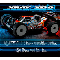 XRAY XB8'22 - 1/8 LUXURY NITRO OFF-ROAD CAR + FX K301 ENGINE COMBO - XY350017-C