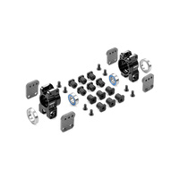 XRAY XB8 Aluminium Rear Uprights  Extra-Lower, Multi-Adjustable Set