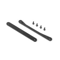 XRAY XB8 GRAPHITE BRACES FOR CHASSIS SIDE GUARDS - SET - XY353250
