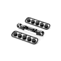 XRAY XB8 ALU REAR LOWER SUSP. HOLDER - REAR - SQUARE ADJ. ROLL-C. - XY353325