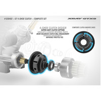 XRAY GT 4-SHOE CLUTCH - COMPLETE SET - XY358402