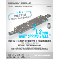XRAY XB4'26 CHASSIS 1.2MM - HUDY SPRING STEEL