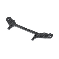 XRAY X12 CARBON ADJUSTABLE REAR POD LOWER PLATE FOR 1-PIECE CHASSIS - FRONT