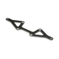 Xp10 Carbon Lower Suspen. Arm Plate For 1-Piece Chassis