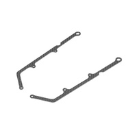 X12 CARBON SIDE BRACE FOR 1-PIECE CHASSIS 1.6MM (2)